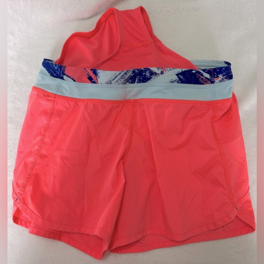 Lululemon Ivivva girls size 14 Coral Athletic breif lined Shorts - Picture 2 of 7